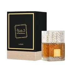 Perfumes Lattafa Khamrah para Unissex, Eau de Parfum Spray, 3.4 Onças, Fragrância Noturna de Longa Duração, Colônia Unis
