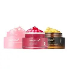 [medicube] Conjunto de Creme Boba Mix & Match |    Cremes em Cápsula Virais para Tom de Pele Irregular, Hidratação e Lum