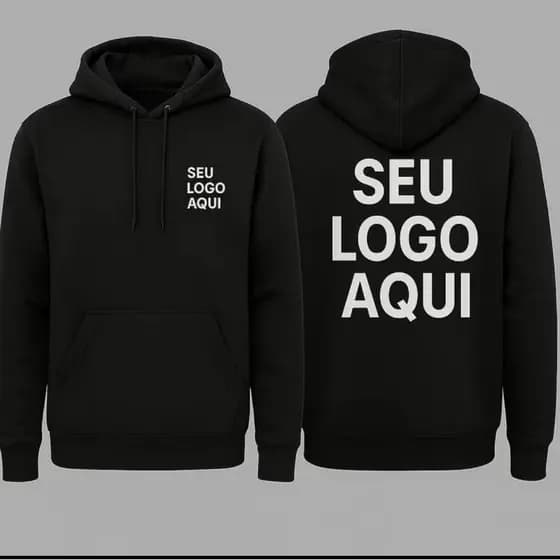 Moletom Canguru Personalizado Sua Arte Aqui | Estampa Exclusiva | Presente Criativo | Unissex