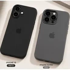 Capa Silicone Aveludada Premium Antichoque com Microfibra Proteção para Câmera Macia e Resistente Para iPhone 16 E 16Pro