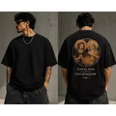 🙏 Camiseta Católica Santa Ana e São Joaquim