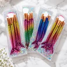 Promocao! Kit com 2 Jogos de Pincéis Sereia sortidos