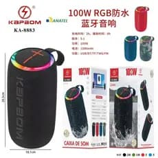 Caixa de Som Portátil KA-8883 Bateria Forte, Bluetooth 5.0 e Design Moderno! - ESB - Caixa de Som Bluetooth / Portátil