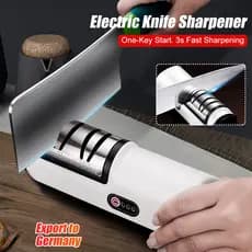 【Uso Doméstico】Afiador Elétrico Automático Rápido Para Facas Cozinha Multifuncional/Ferramenta de Cozinha/Máquina de Afi