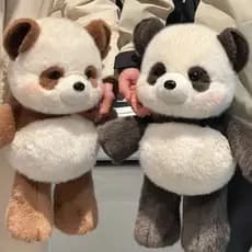 【Fofo e Confortável】Pelúcia de Panda Corredor - 45 cm (17,7 polegadas)/Boneco de Pelúcia/Almofada de Dormir