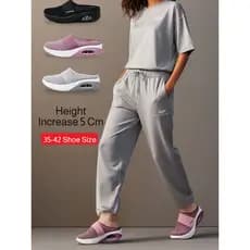 【Conforto e Leveza】Women's Slip-On Flats Backless Casual Shoes Sapatos sem calcanhar/Calçados femininos/Sapatos casuais