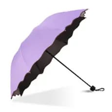 【Design Inovador】Black Umbrella Flowering Sunny Umbrella/Guarda-Chuva com Proteção UV/Resistente