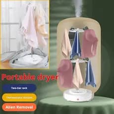 【Design Compacto】Mini Secadora Dobrável para Roupas/Secadora de Roupas Portátil para Casa e Dormitório