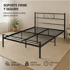Estrutura de cama de metal de 3.5/4/5/6 pés. Estrutura de metal redonda grossa. Fornece duas opções de cores simples e m