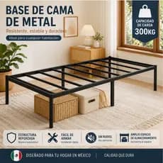 Estrutura de cama de Metal dobrável Super reforçada, altura do suporte de carga de até 1350 kg, montagem rápida, barra d