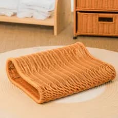 Imitação de Rattan verão legal travesseiro proteção Cervical travesseiro tecido à mão respirável travesseiro lavável ond