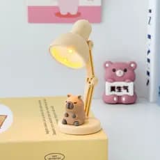 Criativo bonito decoração de mesa dos desenhos animados luz noturna magnética aprendizagem proteção para os olhos Mini p