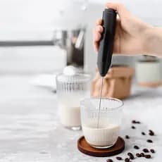 Batedor de ovos elétrico pequeno doméstico, espuma automática, batedor de creme, haste de agitação de café, batedor de l