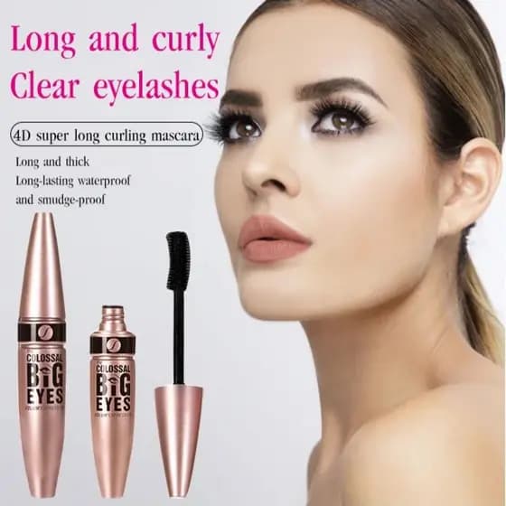 【Cílios Perfeitos】JUEL🌸REOU-Mascara 4D / Máscara para Cílios Longos / Volume e Curvatura / Não Forma Grumos