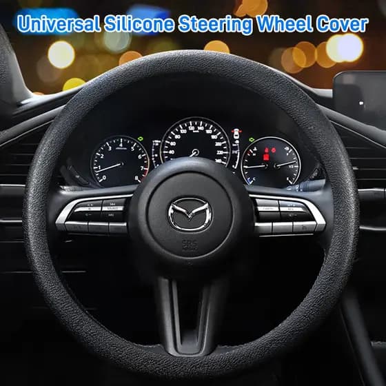 [Suave Sem Odor] ♥Washable wearable silicone steering wheel cover Volante/Veículo/Capa