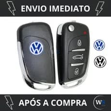 Chave Canivete Volkswagen Cromada Alarme Positron Modelo Citroen