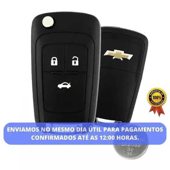 Chave Canivete Modelo GM Chevrolet Pósitron Flex Inteligente 3 Botões