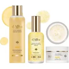 d'alba Piedmont Vita Toning Serum Toner + Sérum em Cápsula de Óleo de Trufa Branca + Creme em Cápsula Vita Toning