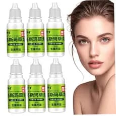 6PCS Essência de Extrato de Grama Usma, Líquido Nutritivo para Crescimento de Cílios, Cabelo e Sobrancelhas
