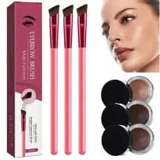 Anjoize Eyebrow, Caneta para Sobrancelhas Anjoize 4D, Kit de Cuidados para Sobrancelhas em Casa 4D Laminado, Pincel Cari