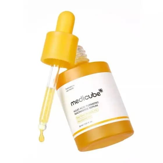 2 semanas Medicube Acido Cúrbico Curcuma Capsule Essence Barreira de reparação para diminuir a coloração da pele