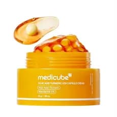 2 semanas desanimar escuro pele inteira medicube acídico curcuma creme cápsula pele brilhante