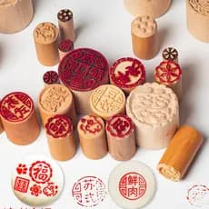 Pão cozido no vapor selo Mooncake molde flor cozido no vapor cozido no vapor cozido no vapor cozido no vapor cozido no v