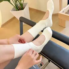 Estilo de balé meias de Yoga verão fita fina miu série Pilates treinamento meias especiais Anti-deslizamento Fitness bez