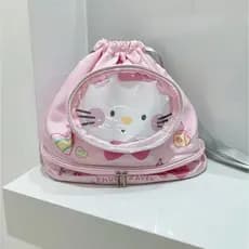 Gato bonito saco de natação crianças seco molhado separação grande capacidade à prova dwaterproof água cinta sapato arma