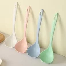 Colher de sopa pequena de Silicone pequena alça doméstica colher de Congee utensílios de cozinha plástico engrossado gra