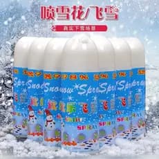 Simulação do dia de ano novo Spray de neve branco pode espuma neve flutuante Artificial falso decoração de neve adereços