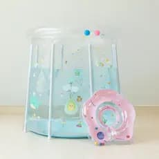 Bebê crianças banheira inflável transparente banheira adulto corpo inteiro banheira dobrável balde de natação banheira