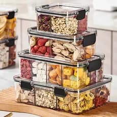 Frasco selado a ar de qualidade alimentar, caixa de armazenamento de chá perfumada, compartimento para chá, à prova de u