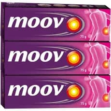 Creme Moov Fast Relief - 75g |   Adequado para costas, músculos, articulações, joelhos |   Fórmula 100% Ayurvédica |   A