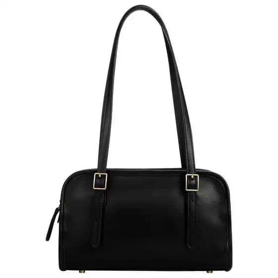 Bolsa de Ombro com Zíper MINKARS com Pingente de Cereja - Bolsa de Moda Feminina, Bolsas de Designer