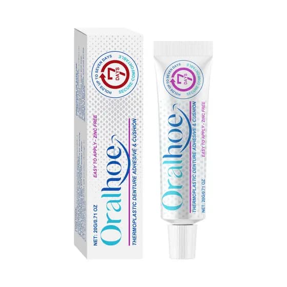 Adesivo Termoplástico Oralhoe para Fixação de Dentaduras e Aumento do Conforto