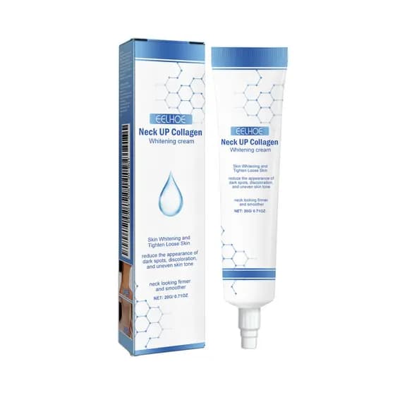 Creme Clareador de Pescoço com Colágeno EELHOE Reduz Linhas do Pescoço, Suaviza, Eleva e Tonifica a Pele, Creme de Belez