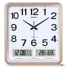 Relógio de parede eletrônico sala estar moderno mudo pendurado na parede simples moda calendário relógio quartzo domésti
