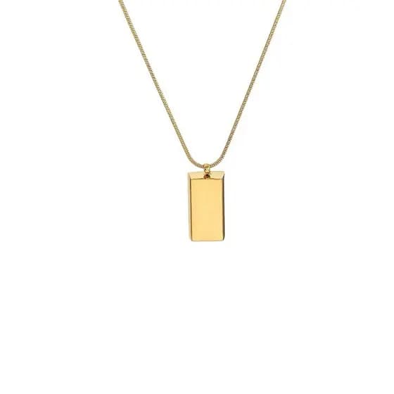 [Joia Elegante] [Resistente à Corrosão] Colar de clavícula em aço titânio/Colar/Feminino/Presente