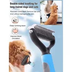 [Maciez Rápida] Cat Dog Pet Grooming Brush Efficient Knotting Comb/Escova Pet/Pelos/Cães/Gatos