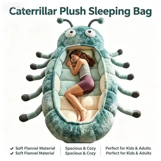 Novo Design Transfronteiriço Portátil Abraçando Sacos De Dormir Caterpillar