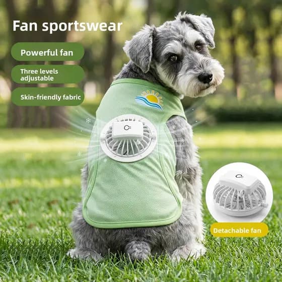 2026 novo estilo fã roupas para cães roupas legais verão protetor solar colete estilo fino respirável pequeno médio tama
