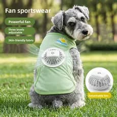 2026 novo estilo fã roupas para cães roupas legais verão protetor solar colete estilo fino respirável pequeno médio tama