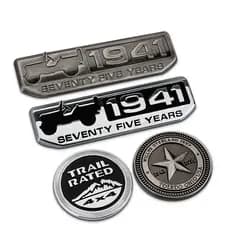 Adequado para guia Wrangler Freeman Grand Chenoki 1941 adesivo de carro adesivo decorativo modificado de Metal