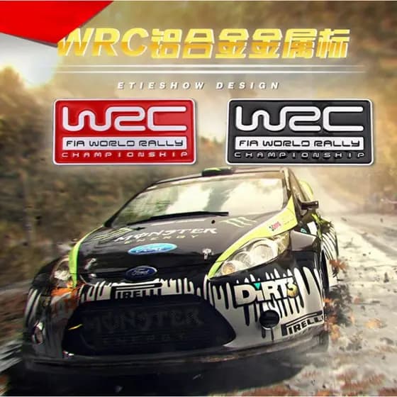 WRC internacional automóvel união tensão campeonato decoração logotipo do carro liga de alumínio logotipo da cauda Metal