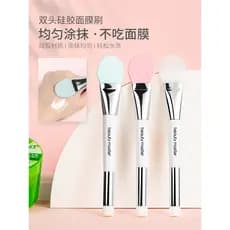Máscara de Silicone escova máscara de lama escova especial tipo esfregaço limpeza Facial escova de beleza de duas cabeça