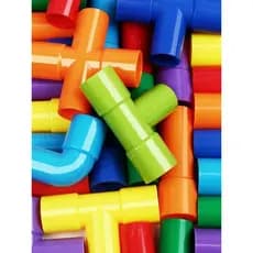 Crianças tubo bloco de construção brinquedos montagem inserção educacional tubo água plástico bebê 3 anos de idade jardi