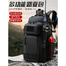 Mochila masculina isca multifuncional tático pode volta pólo inserção pólo caminhadas ao ar livre multifuncional motocic