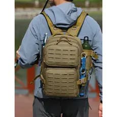 Mochila tática multifuncional isca mochila resistente ao desgaste ferramenta de armazenamento molle Plug-In pesca montan