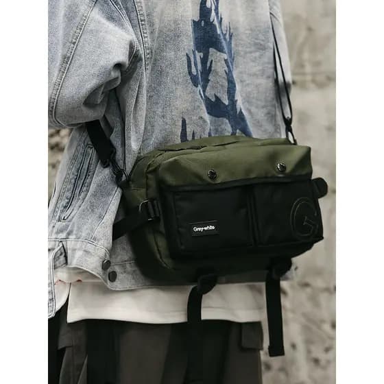Bolsa mensageiro masculina novo estilo contraste cor mensageiro bolsa de ombro moda esportes ao ar livre caminhadas port